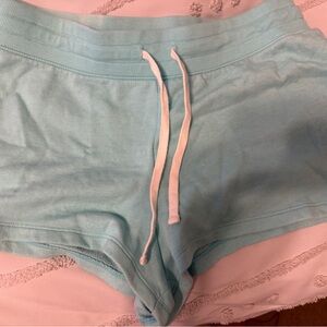 Light Blue Drawstring Shorts